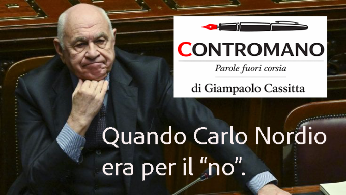 Quando Carlo Nordio era per il no.